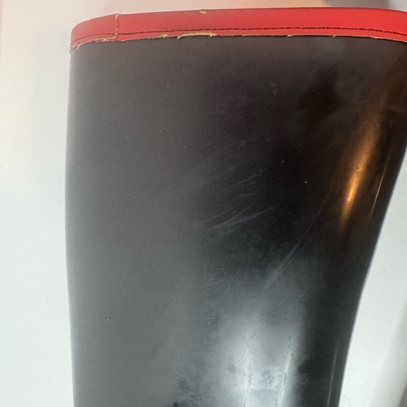 Gucci Black and Red Tall Rain Boots Size EU41 - Picture 6 of 10